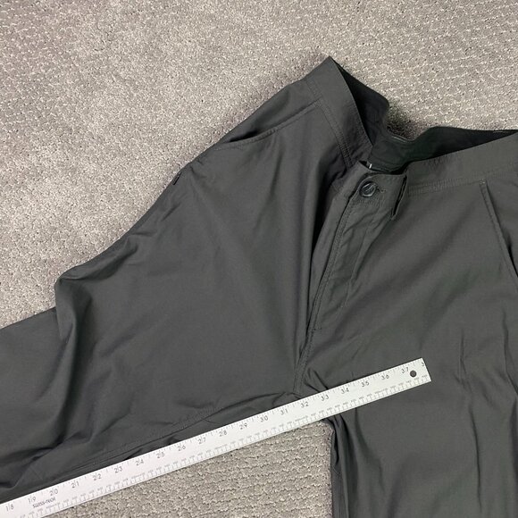 Prana Pants Men's 35 x 32 Charcoal Gray Slim Fit Alameda Chino Hiking Travel - Picture 11 of 12